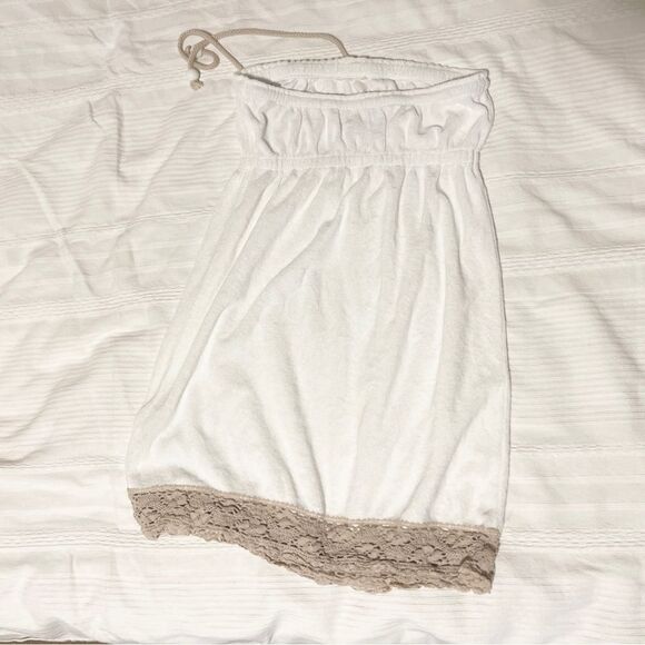 Juicy Couture Authentic Y2K White Terry Dress with Cream Lace - S - Picture 5 of 10